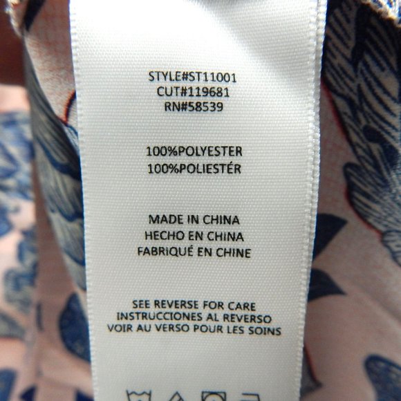 KUT From The Kloth Cold Shoulder Floral Top Size M Pink Blue - Picture 5 of 9